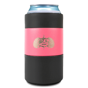 Toadfish Non-Tipping Can Cooler + Adapter - 12oz - Pink